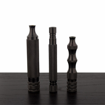 WCS Titanium Collection Razor Handles Black